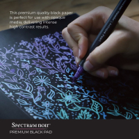 Spectrum Noir Premium Black 9x12 Inch Paper Pad (SPECN-BPPAD9)